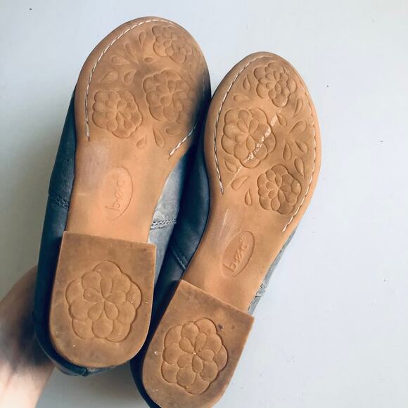 BOC 'Suree' Women's 7 Blue Leather Slip On Comfort Loafer Flat Shoe - Picture 4 of 7